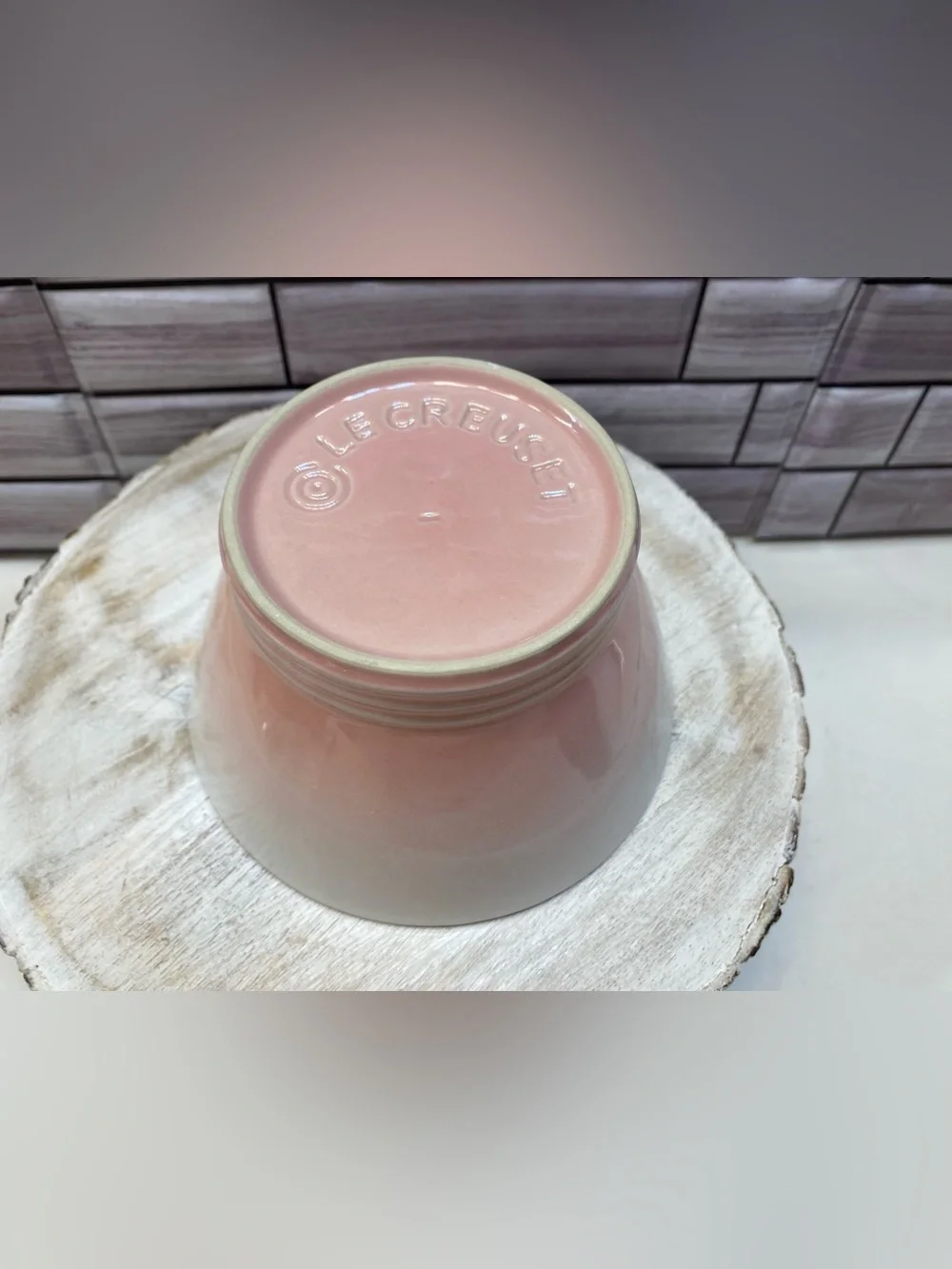 Le Creuset ❤️Large Bowl L 600ml Shell Pink Soup noodle Salad cereal NIB